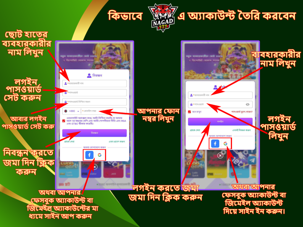 Nagad777 register